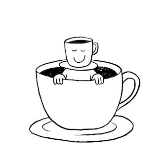 Tea wisdom illustration